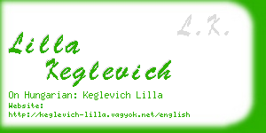 lilla keglevich business card